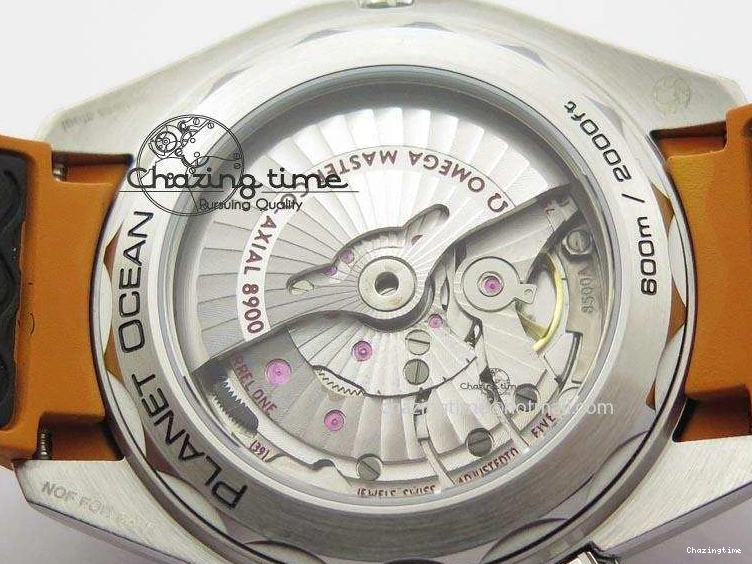 0411 ComfortFit 2016 Planet Ocean 45mm SS JHF Gray Dial On Nylon Strap A 8226